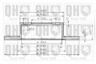 Тормозной диск QUINTON HAZELL BDC3542