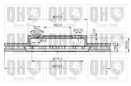 Тормозной диск QUINTON HAZELL BDC3605