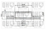 Тормозной диск QUINTON HAZELL BDC3687