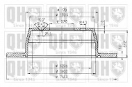 Тормозной диск QUINTON HAZELL BDC3827