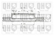 Тормозной диск QUINTON HAZELL BDC4386