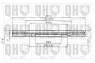 Тормозной диск QUINTON HAZELL BDC4390