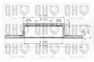 Тормозной диск QUINTON HAZELL BDC4502