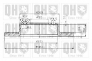 Тормозной диск QUINTON HAZELL BDC4607