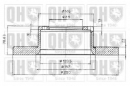 Тормозной диск QUINTON HAZELL BDC4672