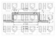 Тормозной диск QUINTON HAZELL BDC4726