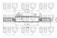 Тормозной диск QUINTON HAZELL BDC4735