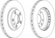 Тормозной диск FERODO DDF1408C