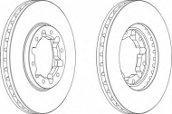 Тормозной диск FERODO DDF1552