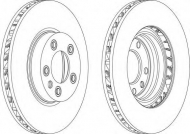 Тормозной диск FERODO DDF1591C