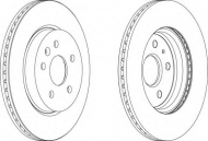 Тормозной диск FERODO DDF1805C