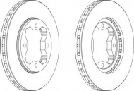 Тормозной диск FERODO DDF450