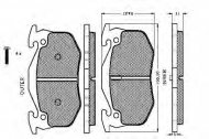 Комплект тормозных колодок SPIDAN 32040