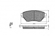 Комплект тормозных колодок SPIDAN 32452