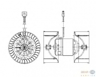 вентилятор HELLA 8EW 009 158-051