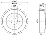 Тормозный барабан MINTEX MBD122