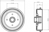 Тормозный барабан MINTEX MBD121