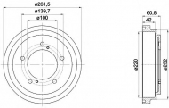 Тормозный барабан MINTEX MBD346