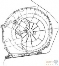 вентилятор HELLA 8EW 351 034-051