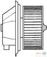 вентилятор HELLA 8EW 351 039-351