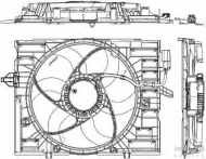 Вентилятор HELLA 8EW 351 040-481