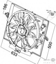 Вентилятор HELLA 8EW 351 041-271