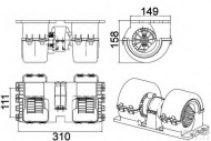 вентилятор HELLA 8EW 351 043-091