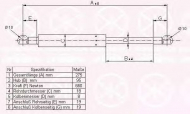 Газовая пружина KLOKKERHOLM 00167105
