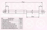 Газовая пружина KLOKKERHOLM 00177100