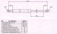 Газовая пружина KLOKKERHOLM 37097100