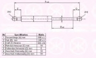Газовая пружина KLOKKERHOLM 37167120