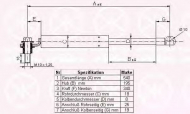 Газовая пружина KLOKKERHOLM 29097110