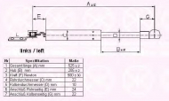 Газовая пружина KLOKKERHOLM 16287103