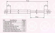 Газовая пружина KLOKKERHOLM 00187100