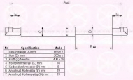 Газовая пружина KLOKKERHOLM 05357120