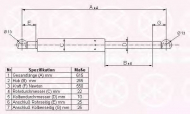 Газовая пружина KLOKKERHOLM 25287100