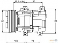 Компрессор HELLA 8FK 351 113-301