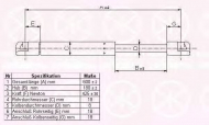 Газовая пружина KLOKKERHOLM 25647102