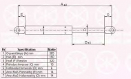 Газовая пружина KLOKKERHOLM 00602800