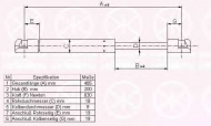 Газовая пружина KLOKKERHOLM 25547120