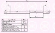 Газовая пружина KLOKKERHOLM 25552800