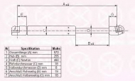 Газовая пружина KLOKKERHOLM 25577120