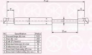 Газовая пружина KLOKKERHOLM 00027102