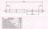 Газовая пружина KLOKKERHOLM 00112800