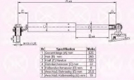 Газовая пружина KLOKKERHOLM 29367102