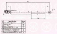 Газовая пружина KLOKKERHOLM 29607101