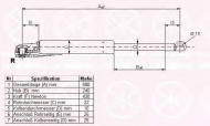 Газовая пружина KLOKKERHOLM 29607102