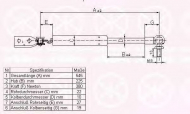 Газовая пружина KLOKKERHOLM 34727101