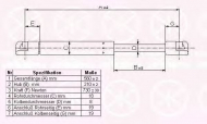 Газовая пружина KLOKKERHOLM 60517102