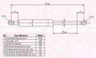 Газовая пружина KLOKKERHOLM 50217100